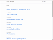 Tablet Screenshot of grayunicorn.com